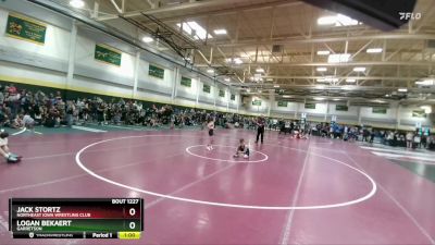 65 lbs Cons. Semi - Logan Bekaert, Garretson vs Jack Stortz, Northeast Iowa Wrestling Club