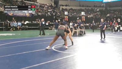 170 lbs Round Of 32 - Sifiah Francis, Chico (NS) vs Abigail Dentice, Carlsbad (SD)