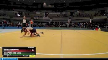 95 lbs Semis (4 Team) - Lauren Elsmore, Pine Island vs Cooper Koosmann, Waconia