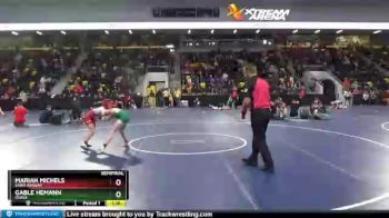 100 lbs Semifinal - Mariah Michels, Saint Ansgar vs Gable Hemann, Osage