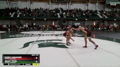 125 lbs Cons. Round 2 - Grant Stahl, Central Michigan vs Kaden Chinavare, Central Michigan