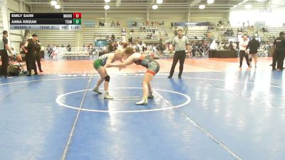 132 lbs Rr Rnd 3 - Emily Sarr, Lady Assassins - HSG vs Anna KRIZAN, Team RJN Green - HSG
