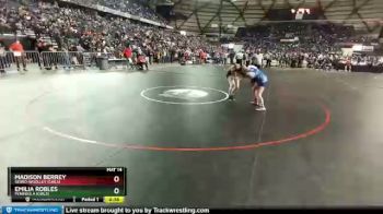 Girls 145 lbs Cons. Round 3 - Emilia Robles, Peninsula (Girls) vs Madison Berrey, Sedro-Woolley (Girls)