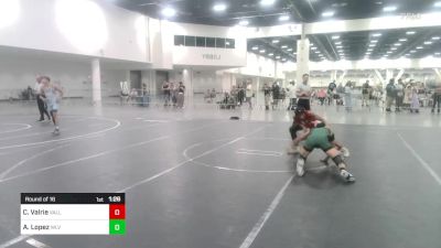 109 lbs Round Of 16 - Caleb Valrie, Valley Vipers vs Andres Rambo Lopez, Wlv Jr Wrestling