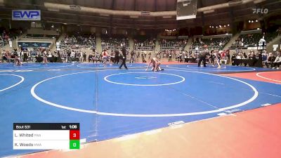 92 lbs Quarterfinal - Logan Whited, Perry Wrestling Academy vs Karson Woods, Morris Wrestling Association