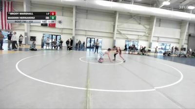 132 lbs Cons. Semi - Madden Hernandez, Sublime Wrestling Academy vs Brody Marshall, 1A - Panguitch