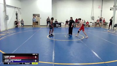 136 lbs Placement Matches (8 Team) - Luke Webb, Texas vs Amir Cartwright, Maryland