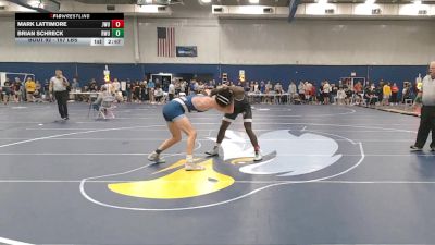 157 lbs Round Of 16 - Mark Lattimore, Johnson & Wales vs Brian Schreck, Roger Williams