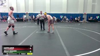 215 lbs Cons. Round 2 - Justin Lekse, Thomas Jefferson vs Brock Rhoades, Caravel Academy