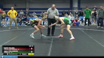 120 lbs Finals (2 Team) - Niko Collavecio, Ranger WC vs Nate Foldes, Virginia Team Predator