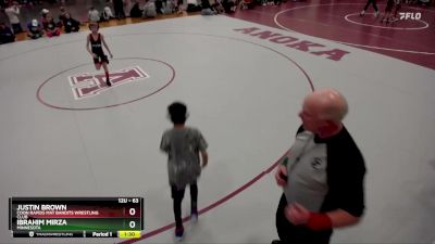 63 lbs Quarterfinal - Ibrahim Mirza, Minnesota vs Justin Brown, Coon Rapids Mat Bandits Wrestling Club