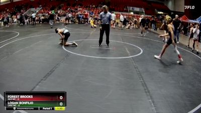 72 lbs Round 4 (6 Team) - Logan Bonfilio, Lake WC vs Forest Brooks, Silo WC