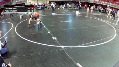 102 lbs Semifinal - Levi Halbert, MWC Wrestling Academy vs Tucker Brill, Cozad Wrestling Club