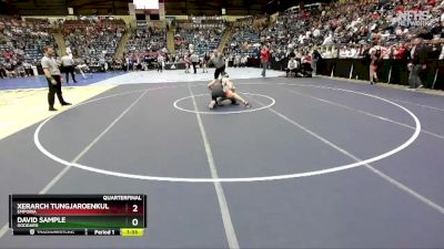 5A-150 lbs Quarterfinal - Xerarch Tungjaroenkul, Emporia vs David Sample, Goddard