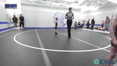 46 lbs Consi Of 8 #1 - Johnny Elswick, Newcastle Youth Wrestling vs Brantley Clipper, Norman North