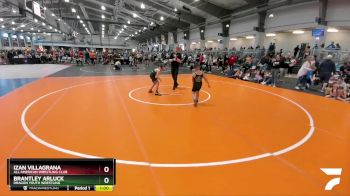 80 lbs Round 2 - Brantley Arluck, Dragon Youth Wrestling vs Izan Villagrana, All American Wrestling Club