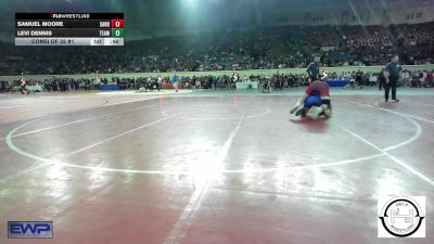 160 lbs Consi Of 32 #1 - Samuel Moore, Sand Springs Jr High vs Levi Dennis, Team Guthrie Wrestling