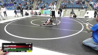 55 lbs Semifinal - Conner Zeller, Augusta vs Beckem Brooks, Winfield