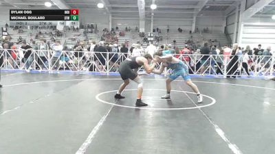 160 lbs Round Of 64 - Dylan Ogg, Indiana Outlaws White - HSB vs Michael Boulard, Shore Thing Surf - HSB