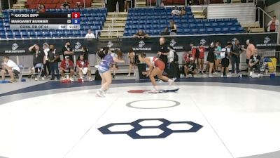 140 lbs Cons. Rd Of 64 - Kayden Sipp, Nebraska vs Margaret Burrier, Colorado