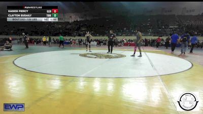 130 lbs Consi Of 8 #1 - Kadien Piercy, Glenpool JH vs Clayton Eudaily, Tonkawa