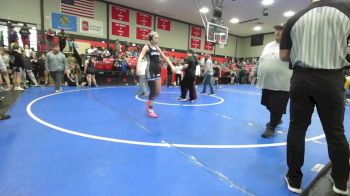 138 lbs Consi Of 8 #1 - Serenity Schultz, McAlester vs Sam Harding, Woodland Girls