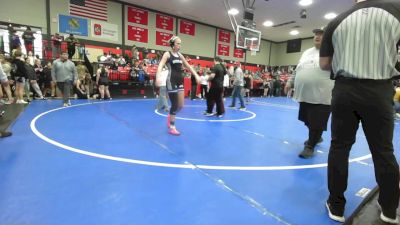 138 lbs Consi Of 8 #1 - Serenity Schultz, McAlester vs Sam Harding, Woodland Girls