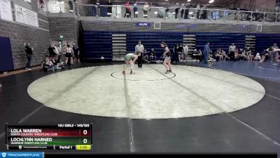 145/165 Round 3 - Lola Warren, North Country Wrestling Club vs Lochlynn Harned, Warrior Wrestling Club