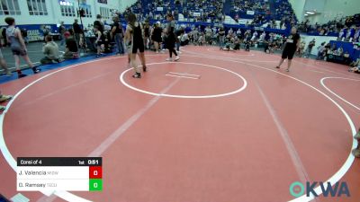 90 lbs Consi Of 4 - Julietta Valencia, Midwest City Bombers Youth Wrestling Club vs Dalis Ramsey, Tecumseh Youth Wrestling