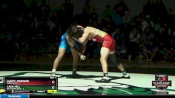 141 lbs Finals (2 Team) - Jadyn Johnson, Texas Boys vs Cade Hill, Oklahoma Boys
