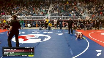 62 lbs Cons. Round 3 - Archer Souza, High Plains Thunder Wrestling Club vs Brody Burt, Cowboy Kids Wrestling Club