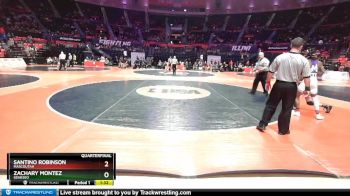 2A 132 lbs Quarterfinal - Santino Robinson, Mascoutah vs Zachary Montez, Geneseo