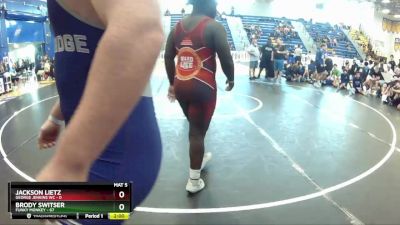 285 lbs Round 2 (8 Team) - Ethan Kent, Funky Monkey vs Jakari Johnson, George Jenkins WC