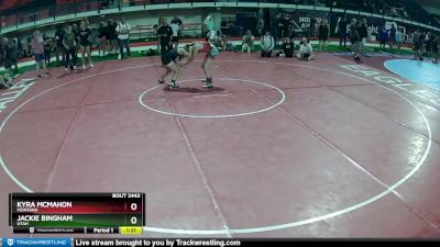 115 lbs 5th Place Match - Kyra McMahon, Montana vs Jackie Bingham, Utah