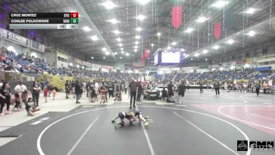 50 lbs Semifinal - Cruz Montez, Steel City Reloaded WC vs Conlee Polkowske, Sargent Farmers
