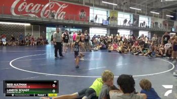 55 lbs Round 4 (10 Team) - Reid Aultman, Panhandle Punishers vs Landyn Schadt, Alburnette WC