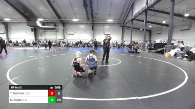 88 lbs Rr Rnd 2 - Ty Gorman, Legacy Wrestling vs Caden Biggs, Slate Wrestling Academy