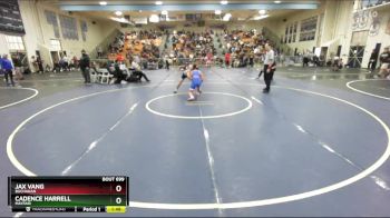 106 lbs Quarterfinal - Jax Vang, Buchanan vs Cadence Harrell, Mayfair