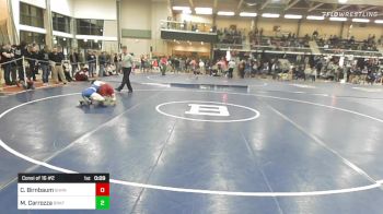 126 lbs Consi Of 16 #2 - Cameron Birnbaum, Sharon vs Matthew Carrozza, Brookfield