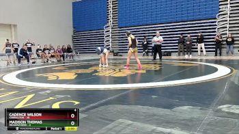 110 lbs Round 1 (16 Team) - Madison Thomas, Meadowcreek vs Cadence Wilson, Carrollton