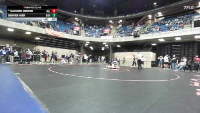 170 lbs Champ. Round 3 - Dasonni Greene, Belleville (West) vs Denver Gier, Unattached