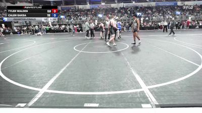 150 lbs Quarterfinal - Tyler Walden, Elgin Wrestling vs Calen Saksa, The Wrestling Mill
