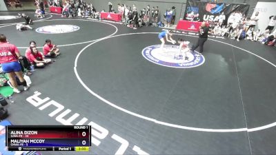 120 lbs Round 1 (16 Team) - Alina Dizon, SJWA-FR vs Maliyah McCoy, CMWA-FR