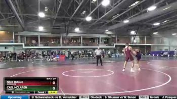 184 lbs Semifinal - Nick Rogge, Augsburg vs Cael Mclaren, Cornell College