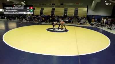 285 lbs Champ. Round 1 - Steven Marra, Mount Union vs Demitrius Hernandez, Heidelberg