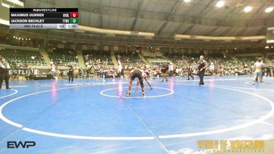 96 lbs 3rd Place - Maximus Durrer, Oakdale vs Jackson Beckley, Team Tulsa Wrestling Club