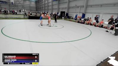 160 lbs Round 2 (8 Team) - Kai Mishler, Michigan Red vs Ender Rider, Kansas Blue