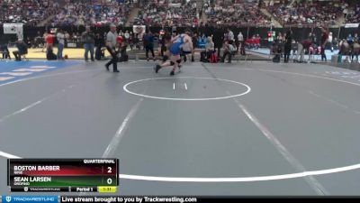 2A 195 lbs Quarterfinal - Boston Barber, Ririe vs Sean Larsen, Orofino