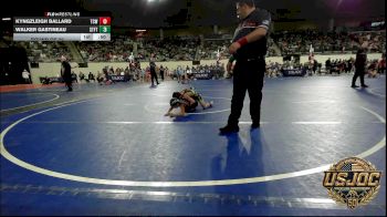 55 lbs Round Of 32 - Kyngzleigh Ballard, Team Conquer Wrestling vs Walker Gastineau, Standfast