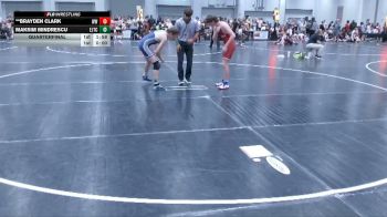 136 lbs Quarterfinal - **Brayden Clark, Woodland Wrestling vs Maksim Mindrescu, East Jackson Takedown Club